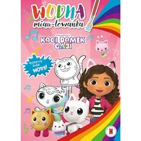Kolorowanka wodna miau-lowanka. Koci domek Gabi. Malowanka