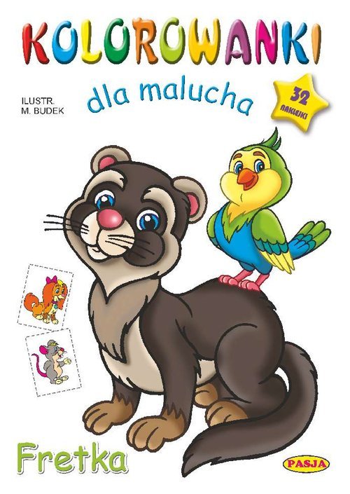 Kolorowanki dla malucha. Fretka