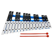 Kolorowe Dzwonki Diatoniczne CYMBAŁKI 27 Tonowe METALOWE Płytki + Pałeczki mix