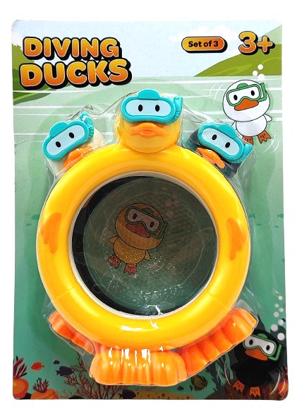 Фото - Іграшка для купання Kolorowe kaczki do wody. Zabawa w nurkowanie - kółka.