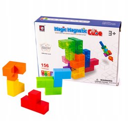 Kolorowe Klocki Magnetyczne 3d Układanka Logiczna-Zdjęcie-0