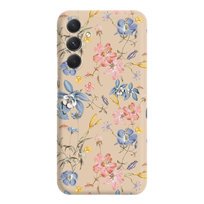 Kolorowe kwiaty - Galaxy A15 4G Etui matowe karmel [TIF 03E]