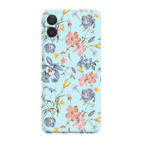 Kolorowe kwiaty - iPhone 12 Etui matowe błekit [TIF 03E]