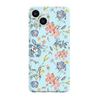 Kolorowe kwiaty - iPhone 13 mini Etui matowe błekit [TIF 03E]