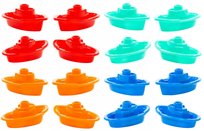 Kolorowe Łódeczki do Kąpieli do Wody do Piasku - Zestaw 4 Sztuk Pływające