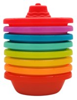 KOLOROWE ŁÓDECZKI do KĄPIELI do WODY do PIASKU - ZESTAW 8 sztuk PŁYWAJĄCE