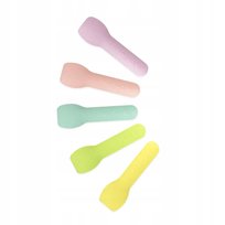 Kolorowe łyżeczki do lodów łopatki papierowe Vegware mocne dł.9 cm 50 szt.