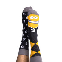 Kolorowe skarpetki męskie Ben 44-46 - Skarpety bawełniane długie Nanushki