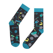 Kolorowe skarpety męskie siłownia 43-46 kettle sport skakanka skarpetki