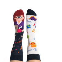 Kolorowe skarpety Nanushki - Margaret Teacher 44-46 - skarpetki bawełniane