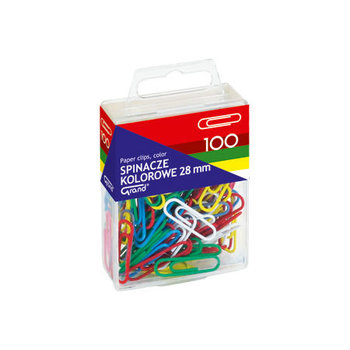 Kolorowe spinacze 28 mm - 100 sztuk - CreativeHobby