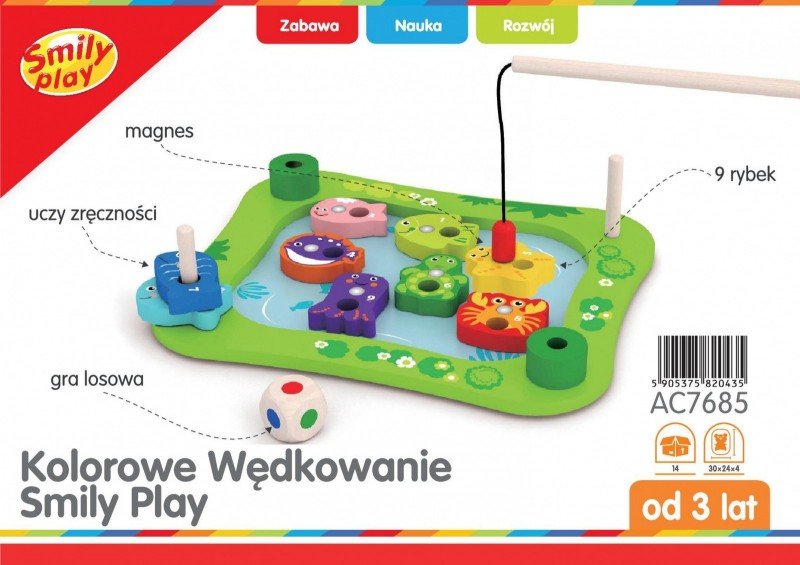 Kolorowe Wędkowanie, gra zręcznościowa, Smily Play