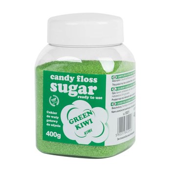 Kolorowy cukier do waty cukrowej zielony o smaku kiwi 400g - GSG24