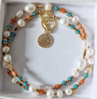 Kolorowy naszyjnik z perłami KORACH Jewellery - Inna marka