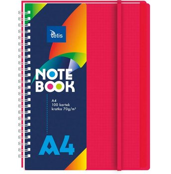 Kołozeszyt A4 100K Pp Czerwony Tetis - TETIS