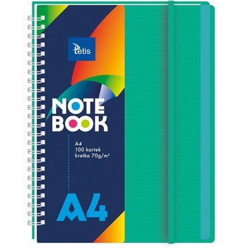 Kołozeszyt A4 100K Pp Zielony Tetis - TETIS