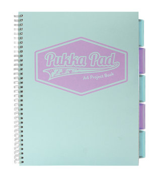 Kołozeszyt A4 Pukka Pad w kratkę 100 kartek okładka miękka plastikowa pastelowy turkusowy - Pukka Pad