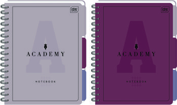 Kołozeszyt B5, Academy, w kratkę 100 kartek z przekładkami, Interdruk - Academy