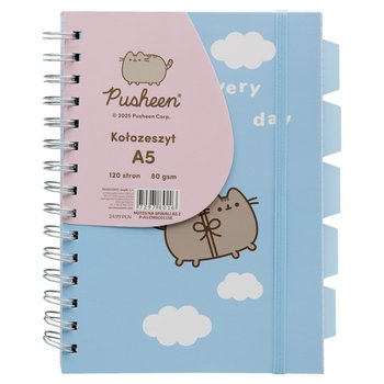 Kołozeszyt, Pusheen, Niebieski, Chmury, A5 kot - Empik