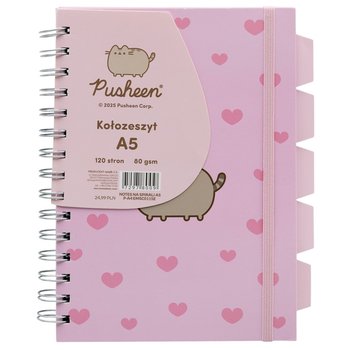 Kołozeszyt, Pusheen, Różowy, Serca, A5 kot - Empik
