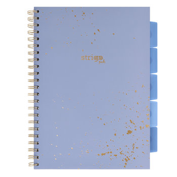 Kołozeszyt STRIGO PADS Project Book A4 kratka z przekładkami Marmur niebieski - Strigo