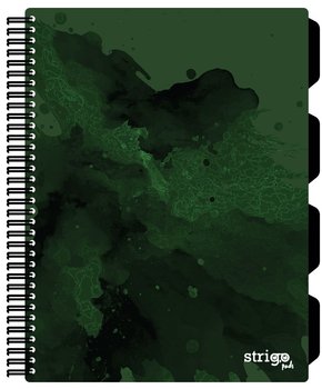 Kołozeszyt STRIGO PADS Project Book B5 kratka Fusion z przekładkami ciemnozielony - Strigo