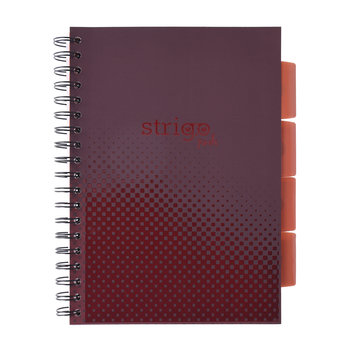 Kołozeszyt STRIGO PADS Project Book B5 kratka z przekładkami Basic bordowy - Strigo