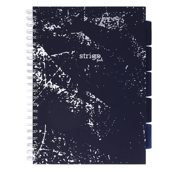 Kołozeszyt STRIGO PADS Project Book z przekładkami A4 kratka Marmur granatowy - Strigo