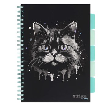 Kołozeszyt STRIGO PADS Project Book z przekładkamiA4 kratka Kot - Strigo