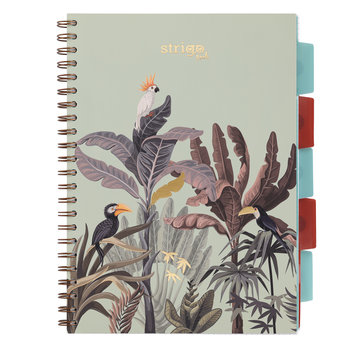 Kołozeszyt z przekładkami STRIGO PADS Project Book A4 kratka Afryka pastelowy zielony - Strigo