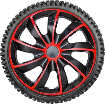 Kołpaki Samochodowe Nrm Quad 14" (Czerowono-Czarny) - Gabaryt K1 - NRM