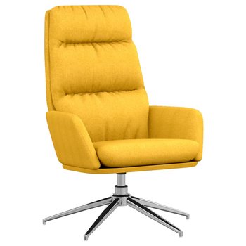 Komfortowe krzesło musztardowe, 70x77x98 cm, obrot - Zakito