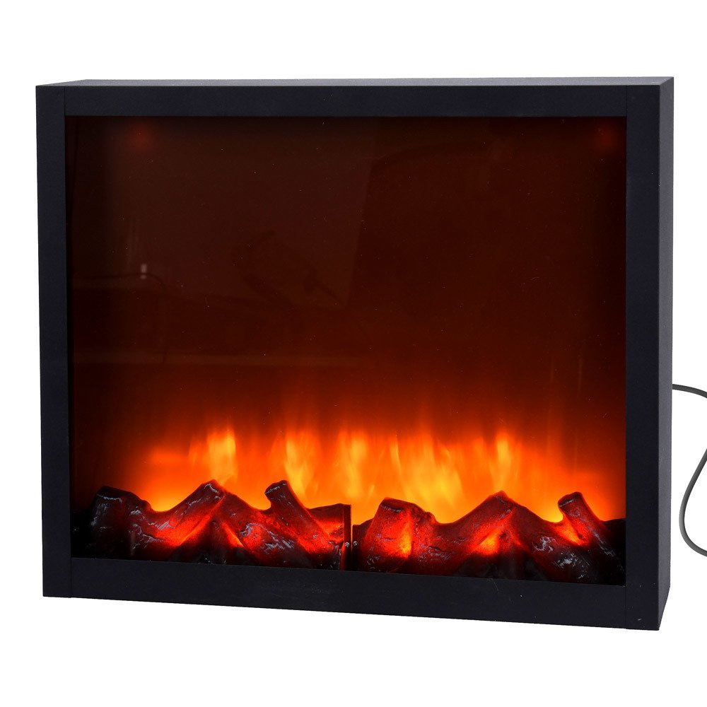 Kominek elektryczny LED HOME STYLING COLLECTION, czarny, 25x41x11 cm