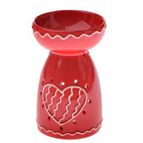 Kominek świecznik czerwony serce święta walentynki