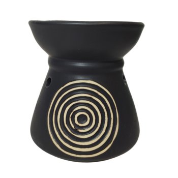 Kominek zapachowy brązowy -Żywioły, podgrzewacz do olejków i wosków - ANCIENT WISDOM