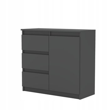 Komoda ANTRACYT z szufladami Pojemna Szafka AGA 80cm Meble do Salonu - AZ team