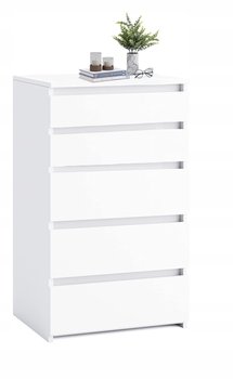 KOMODA COCO, SZAFKA, SALON BIAŁA 5 SZUFLAD - SaraMeble