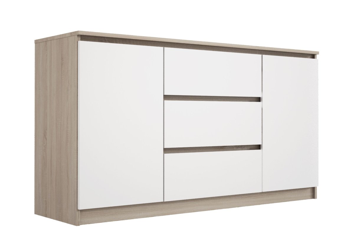 3E 3xE Kommode 140 cm in Sonoma eiken - 140 x 101 x 3E 3xE Kommode 140 cm in Sonoma eiken - 140 x 101 x