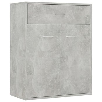 Komoda dekoracyjna 2D, szarość betonu, 60x30x75 cm - Zakito Europe