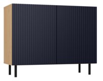 Komoda Kama Ryflowany Front Slim Lamele Granatowa Topeshop