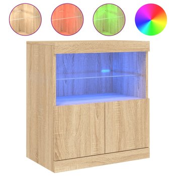 Komoda LED RGB dąb sonoma 60x37x67cm - Zakito Europe