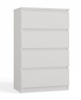 Komoda M4 60 Malwa Biała 4 Szuflady Szafka Do Salonu Sypialni Topeshop Topeshop