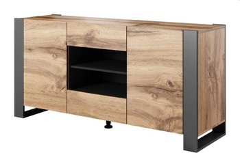 Komoda Nunki 164 Cm Dąb Wotan + Antracyt - BIM Furniture