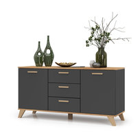 Komoda Scandi 150 cm GRAFIT WOTAN