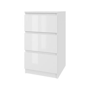 Komoda szafka AVEN 40 cm - biały lakier - 3 szuflady - salon, sypialnia - Inny producent