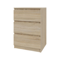 Komoda szafka AVEN 50 cm - dąb sonoma - 3 szuflady - przedpokój, sypialnia