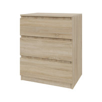 Komoda szafka AVEN 60 cm - dąb sonoma - 3 szuflady - przedpokój, sypialnia