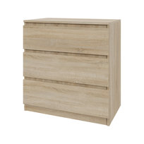 Komoda szafka AVEN 70 cm - dąb sonoma - 3 szuflady - przedpokój, sypialnia
