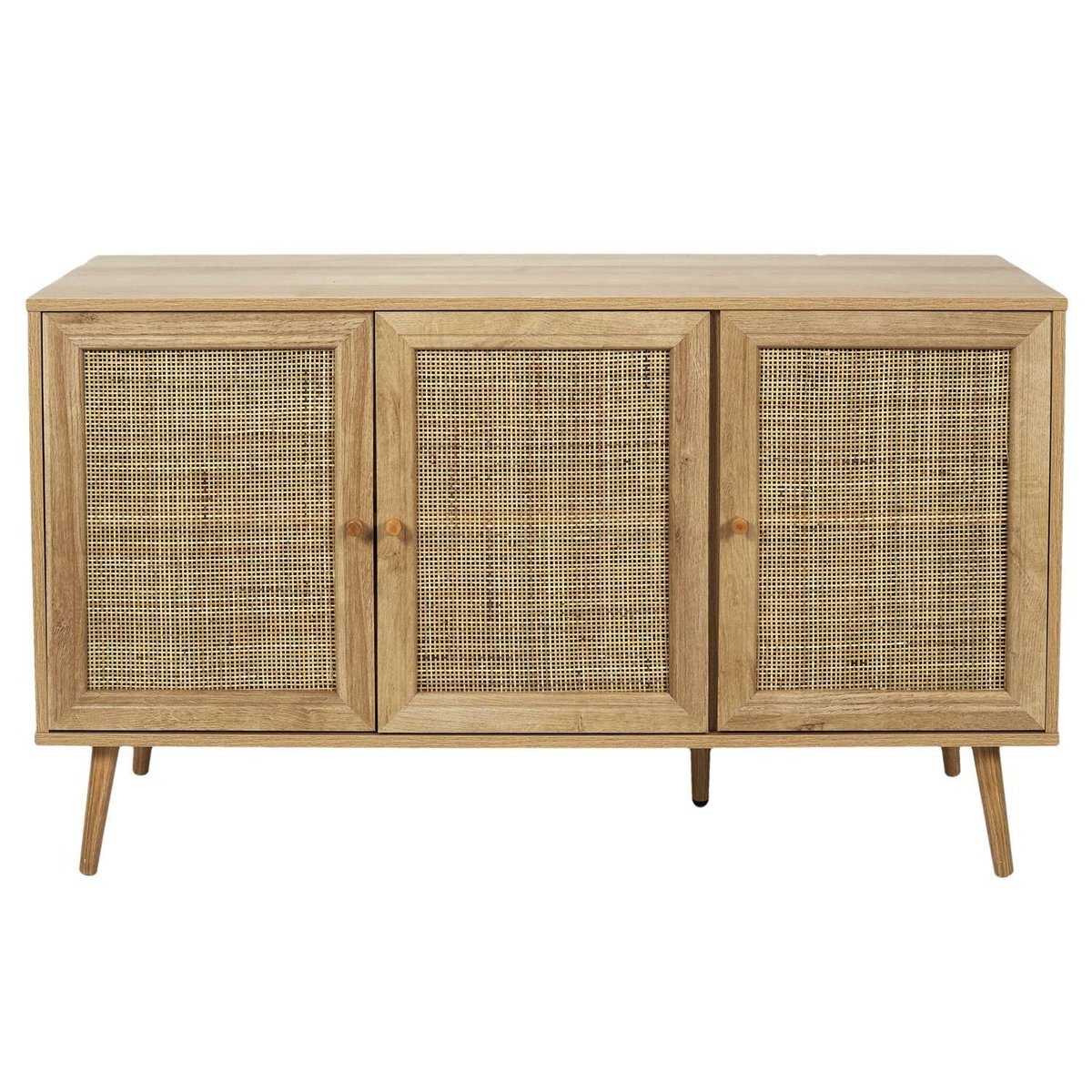 Komoda Tivo 3 drzwiowa Boho Z Rattanem HowHomely Sklep EMPIK COM komoda-tivo-3-drzwiowa-boho-z-rattanem-howhomely-sklep-empik-com