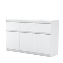 Komoda z szufladami BIALA Szafka Nowoczesna 120cm RTV do Salonu